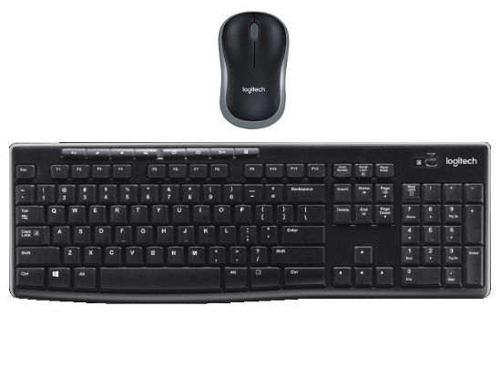 Imagen de KIT COMBO TECLADO MOUSE INALAMBRICO MULTIMEDIA LOGITECH MK270