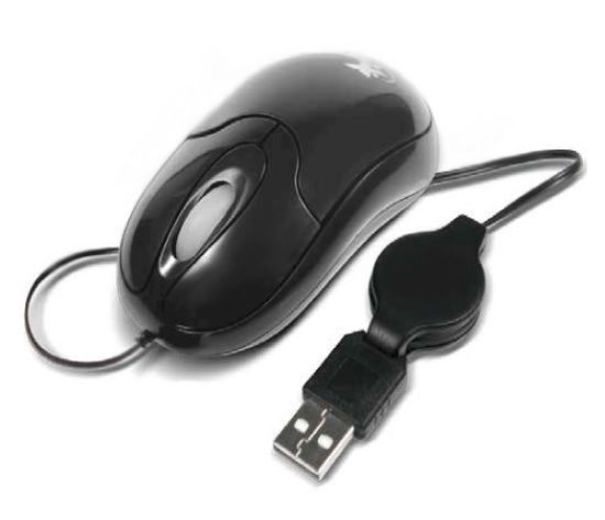 Imagen de MOUSE MINI OPTICO RETRACTIL XTECH XTM-150 USB