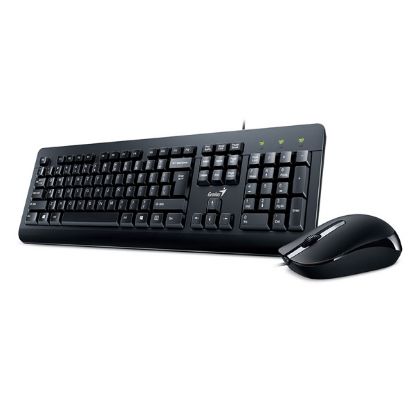 Imagen de KIT COMBO TECLADO MOUSE GENIUS KM-160 CLASICC USB BLACK