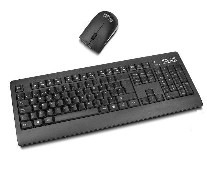 Imagen de KIT COMBO TECLADO MOUSE INALAMBRICO KLIP XTREME INSPIRE KCK-265S INPERMEABLE