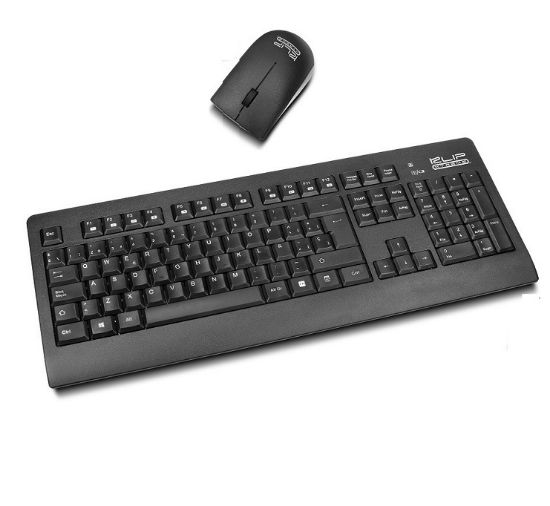 Imagen de KIT COMBO TECLADO MOUSE INALAMBRICO KLIP XTREME INSPIRE KCK-265S INPERMEABLE