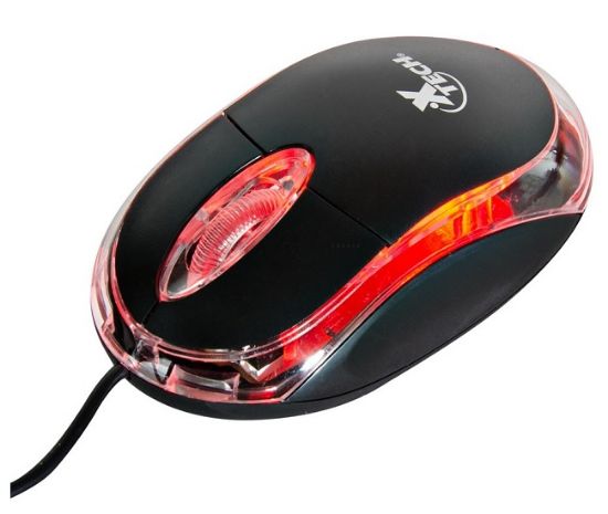 Imagen de MOUSE 3D DE TRES BOTONES XTECH XTM-195 CON CABLE USB