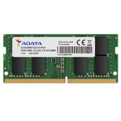 Imagen de MEMORIA RAM ADATA SO-DIMM DDR4 16GB 2666MHZ