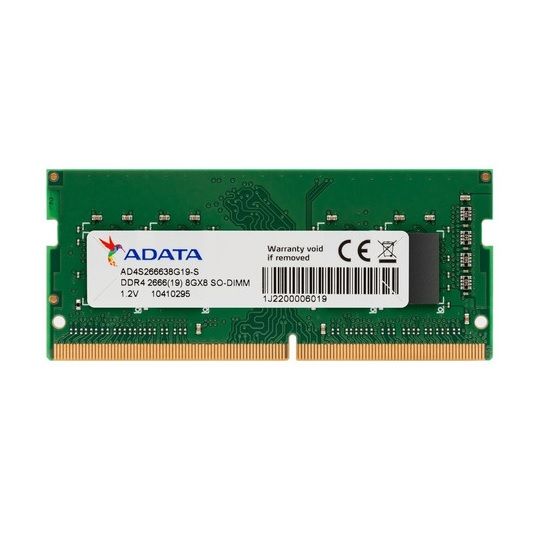 Imagen de MEMORIA RAM ADATA SO-DIMM DDR4  8GB 2666MHZ