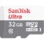 Imagen de TARJETA DE MEMORIA MICRO SD HC SANDISK ULTRA 32GB CLASE 10 CON ADAPTADOR SD