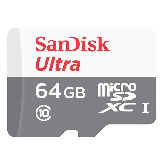 Imagen de TARJETA DE MEMORIA MICRO SD HC SANDISK ULTRA 64GB CLASE 10 CON ADAPTADOR SD