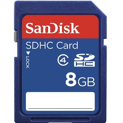 Picture of TARJETA DE MEMORIA SD SANDISK SDHC DE 8GB CLASE 4