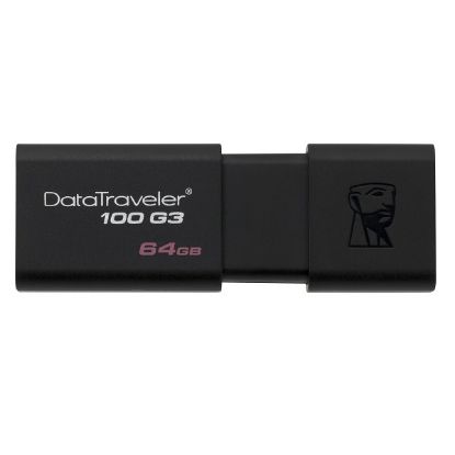 Imagen de FLASH PEN DRIVE 64GB KINGSTON DATA TRAVELER 100 G3 USB 3.0