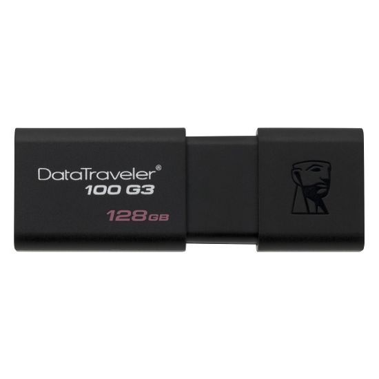 Imagen de FLASH PEN DRIVE 128GB KINGSTON DATA TRAVELER 100 G3 USB 3.0