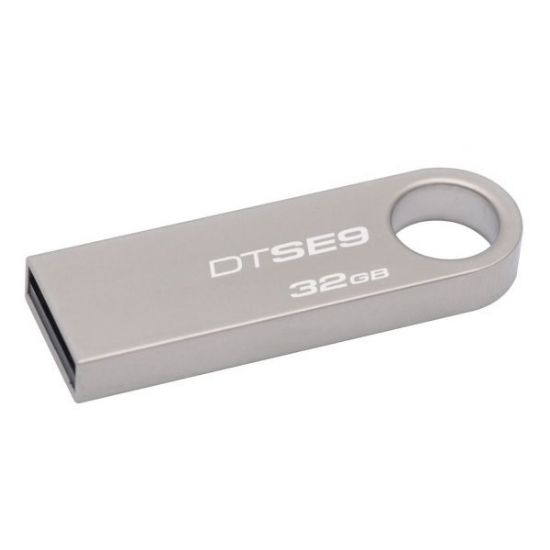 Imagen de FLASH PEN DRIVE 32GB KINGSTON DATA TRAVELER SE9H USB 2.0 METALICO