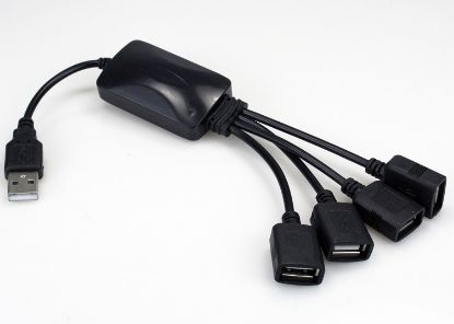 Picture of HUB CONCENTRADOR USB 2.0 DE 4 PUERTOS XTECH XTC-320