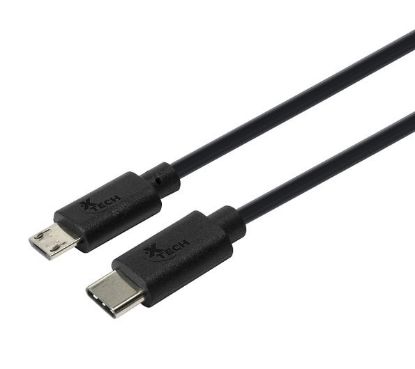 Imagen de CABLE CONECTOR TIPO C MACHO A MICRO USB MACHO XTECH XTC-520 DE 1.8M