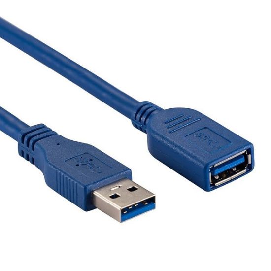 Extensión Cable Usb 3.0 1.8 Metros 5gbps Macho Hembra Color Azul