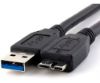 Imagen de CABLE PARA DISCO EXTERNO USB 3.0 MACHO A MICRO-USB MACHO B