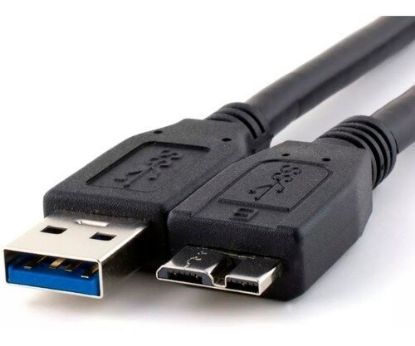 Imagen de CABLE PARA DISCO EXTERNO USB 3.0 MACHO A MICRO-USB MACHO B