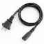 Imagen de CABLE DE PODER PARA COMPUTADORA PORTATIL ENCHUFE NEMA DE 2 CLAVIJAS