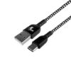 Imagen de CABLE TRENZADO XTECH XTC-511 CON CONECTOR TIPO C MACHO A USB 2.0 A MACHO DE 1.8 METROS