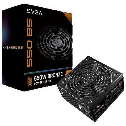 Picture of FUENTE DE PODER CERTIFICADA EVGA 550B5 DE 550W 80 PLUS BRONZE MODULAR