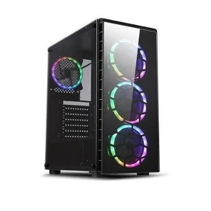 Picture of CASE GAMING SPEEDMIND CSR-RGB 3 VENTILADORES RGB VIDRIO TEMPLADO - SIN FUENTE