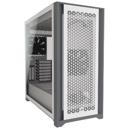 Imagen de CASE CHASIS DE MEDIA TORRE CORSAIR 5000D VIDRIO TEMPLADO BLANCO - SIN FUENTE