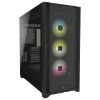 Imagen de CASE CHASIS SMART DE MEDIA TORRE CORSAIR ICUE 5000X RGB VIDRIO TEMPLADO BLACK - SIN FUENTE