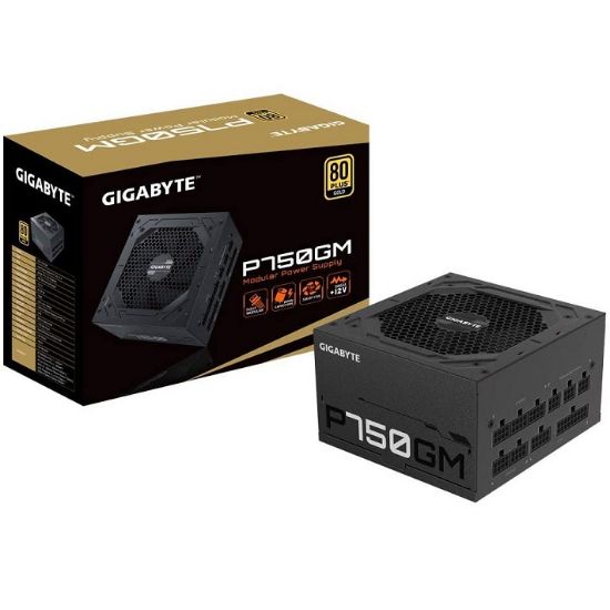 Imagen de FUENTE DE PODER CERTIFICADA GIGABYTE 750W 80 PLUS GOLD MODULAR