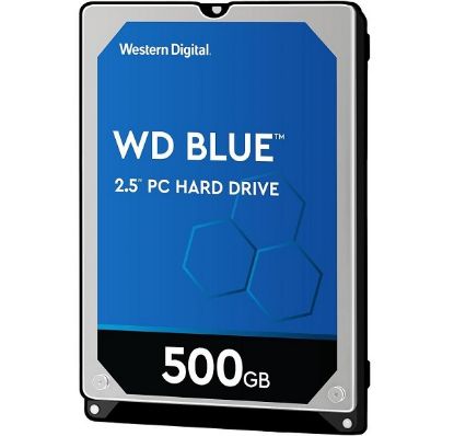 Imagen de DISCO DURO WD BLUE 500GB - SATA - 5400RPM - 2.5" - 16MB CACHE - LAPTOP