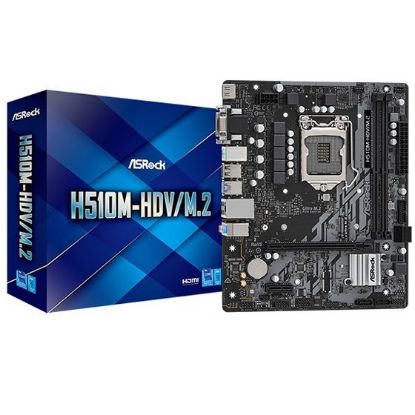 Imagen de MAINBOARD ASROCK H510M-HDV/M.2 DDR4 X2 SOCKET 1200 10MA - 11VA GEN