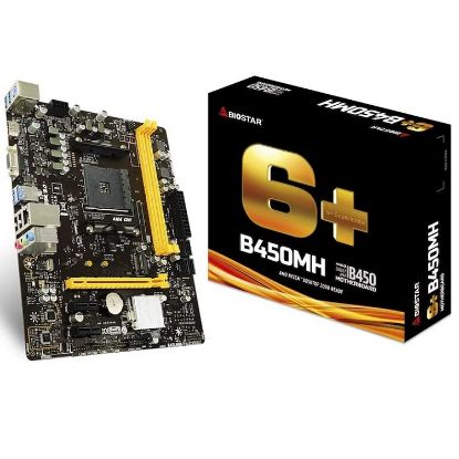 Picture of MAINBOARD BIOSTAR AMD B450MH DDR4 X2 SOCKET AM4