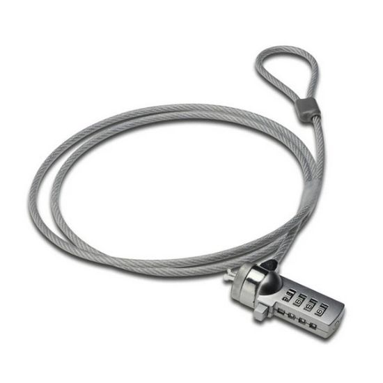 Imagen de CABLE DE SEGURIDAD CON COMBINACION DE 4 DIGITOS PARA LAPTOPS XTA-110 CANDADO