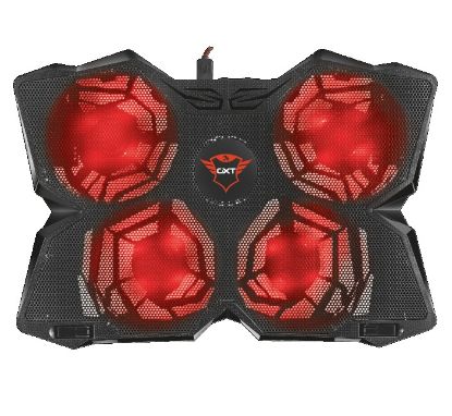 Imagen de BASE VENTILADA PARA LAPTOP ILUMINACION LED Y 4 VENTILADORES GXT 278 HASTA 17.3"