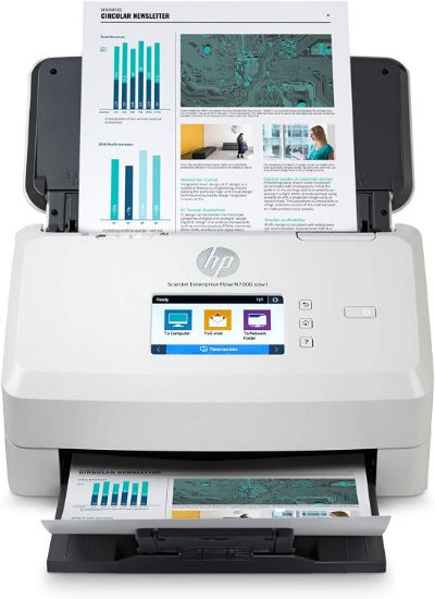 Imagen de ESCANER HP SCANJET ENTERPRISE FLOW N7000 SNW1 DUPLEX 75PPM - 150IPM USB – LAN - WIFI