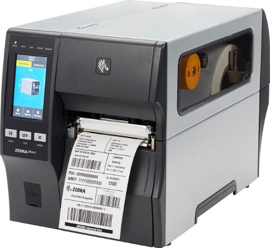 Imagen de IMPRESORA DE ETIQUETAS ZEBRA INDUSTRIAL ZT411 TERMICA Y TERMO TRANSFERENCIA 4" SERIAL USB LAN BT