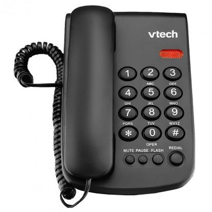 Picture of TELEFONO ALAMBRICO LINEA FIJA VTECH VTC100B NEGRO