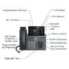 Imagen de TELEFONO IP 4 LINEAS GRANDSTREAM GRP2614 GIGABIT - 4 SIP - POE WIFI BLUETOOTH