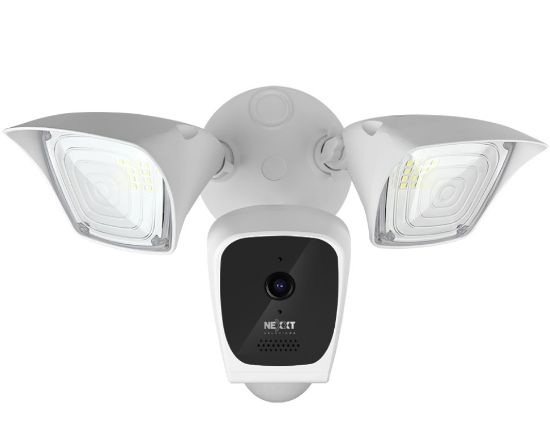 Imagen de CAMARA INTELIGENTE WI-FI EXTERIOR 1080P MICROSD IR CON 2 LAMPARAS LED Y SENSOR DE MOVIMIENTO NHC-F610