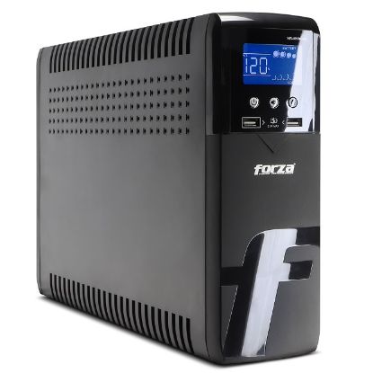 Imagen de UPS INTERACTIVO FORZA 1200VA XG-1201LCD DE 10 SALIDAS + 2 USB - 120V