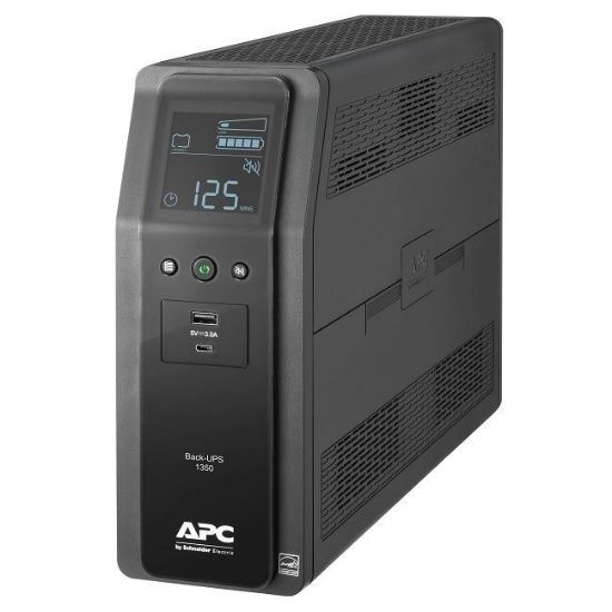 Imagen de UPS INTERACTIVO APC PRO 1350VA AVR BR1350M2-LM DE 10 TOMAS + 2 USB 120V