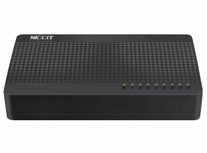 Picture of SWITCH ETHERNET PARA ESCRITORIO DE 8-PUERTOS NEXXT NAXOS 800-G GIGABIT