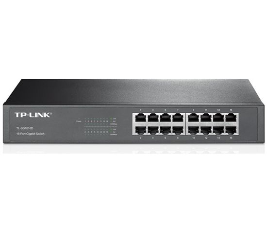 Imagen de SWITCH TP-LINK TL-SG1016 DE 16 PUERTOS GIGABIT RACKEABLE