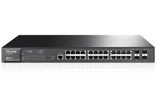 Imagen de SWITCH ADMINISTRABLE TP-LINK SG3424P DE 24 PUERTOS POE GIGABIT JETSTREAM + 4 SFP CAPA 2
