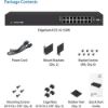 Imagen de SWITCH ADMINISTRABLE UBIQUITI EDGEMAX ES-16-150W DE 24 PUERTOS POE GIGABIT + 2 SFP CAPA 2