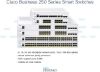 Imagen de SWITCH CISCO BUSINESS 250 DE 48 PUERTOS GIGABIT POE+ CON 4 PUERTOS SFP+