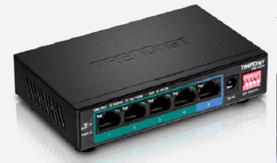 Imagen de SWITCH GIGABIT POE+ DE LARGO ALCANCE DE 5 PUERTOS