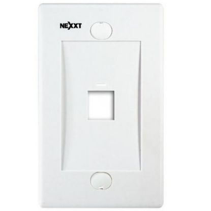 Imagen de PLACA DE PARED NEXXT CON ICONO DE IDENTIFICACION - 1 PUERTO