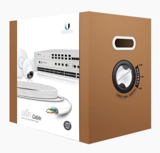 Imagen de ROLLO DE CABLE UBIQUITI UNIFI UTP CAT6 DE 305 METROS SOLIDO PARA INTERIORES