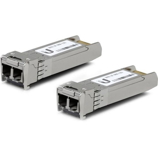 Imagen de MODULO DE FIBRA MULTIMODO UF-MM-10G SFP DE UBIQUITI NETWORKS 10GBPS PAQUETE DE 2