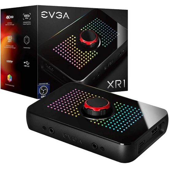 Imagen de DISPOSITIVO DE CAPTURA EVGA XR1 CERTIFICADO PARA OBS USB3.0 AUDIO MIXER