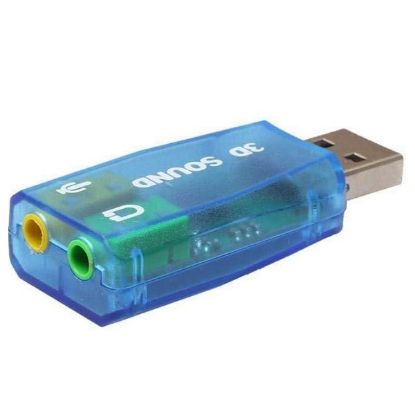 Picture of ADAPTADOR USB TARJETA DE SONIDO DE AUDIO VIRTUAL EXTERNO USB 2.0 3D 7.1CH
