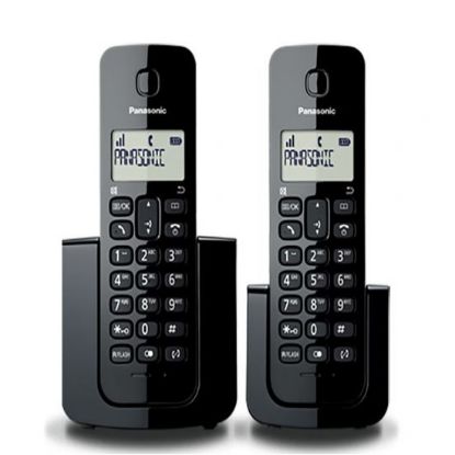 Imagen de TELEFONO PANASONIC KX-TGB112 INALAMBRICO 2x1 DECT 6.0 C-ID - NEGRO